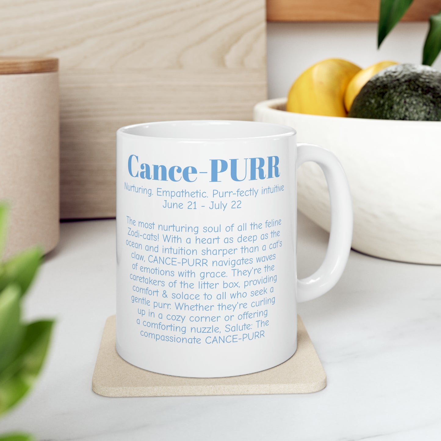 Cance-PURR the Cancer MUG WHITE 11oz