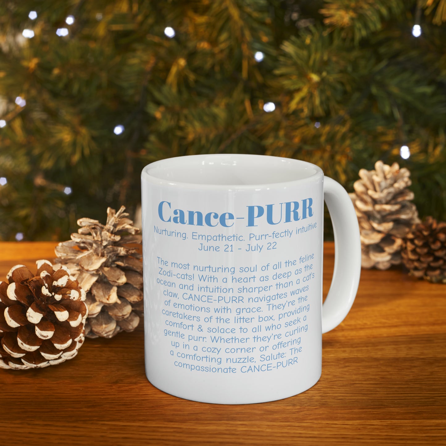 Cance-PURR the Cancer MUG WHITE 11oz